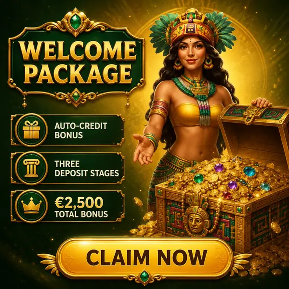 Golden Queen révélant les trésors du casino en direct chez Rolldorado avec de vrais croupiers